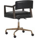 Keagan Cortina Black Leather Office Chair